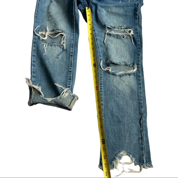 fab'rik High Rise Distressed Blue Jeans - Picture 11 of 13